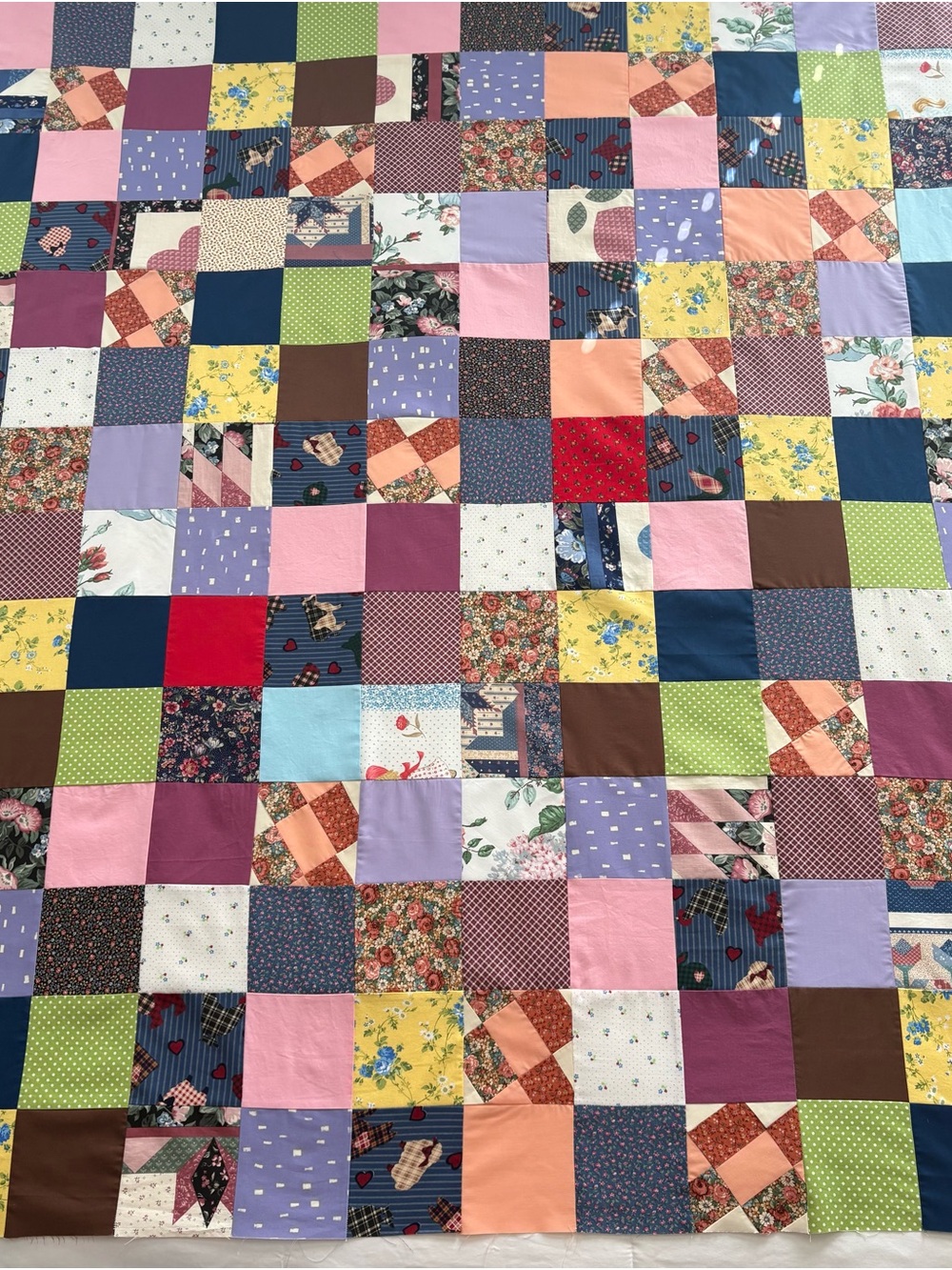 New Scrappy Patchwork Quilt top!